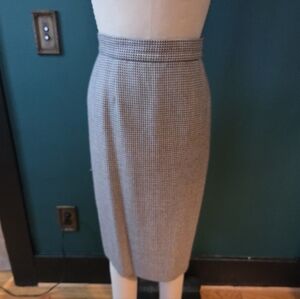 Vintage Salvatore Ferragamo Houndstooth Skirt